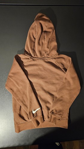 Nike 3 Brand Pullover Hoodie Youth S 8-10 Brown Sweatshirt - Picture 11 of 12