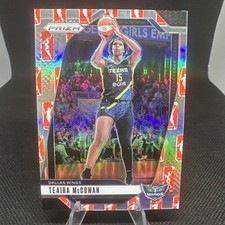 Teaira McCowan 2024 WNBA Prizm #105 Silver WNBA Logo