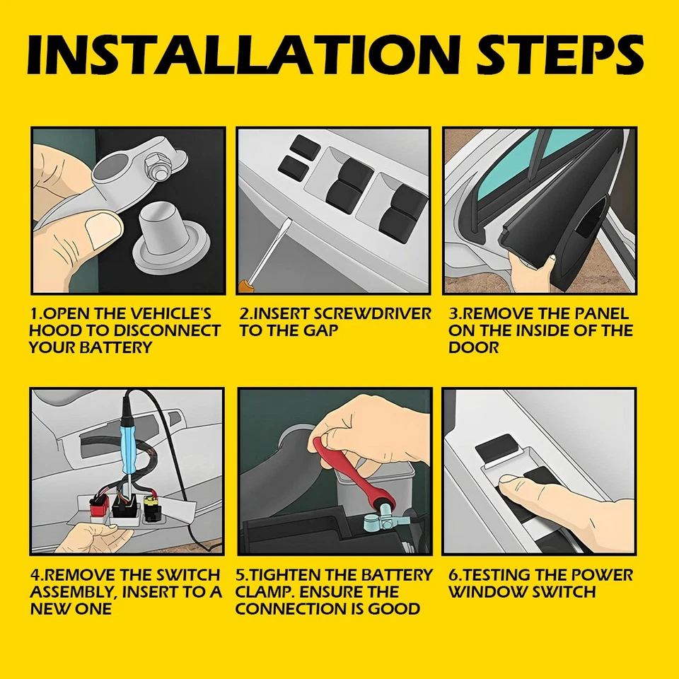 Espejo de bloqueo de puerta de ventana de control de interruptor para GMC Sierra 3500 HD 2007-14 3-15x Foto 3 de 4