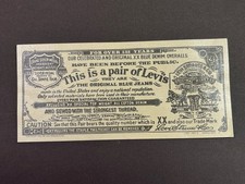 Vintage Levi’s Paper Label