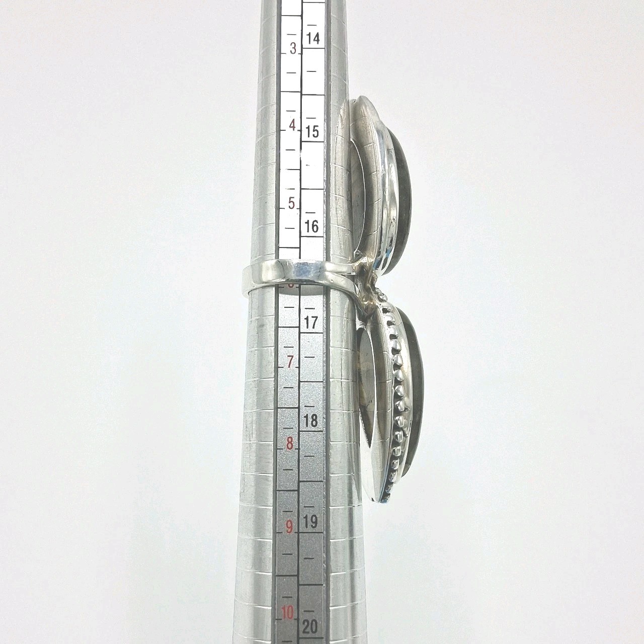 Large Double Labradorite Stone Solid 925 Sterling… - image 17