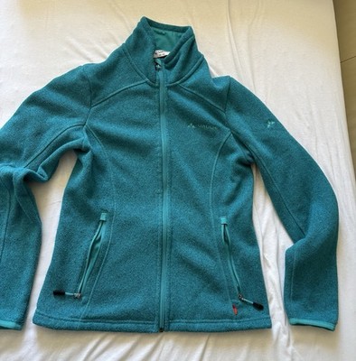 VAUDE Damen Fleecejacke türkis Gr. 36/XS Stehkragen Zipptasche Logo