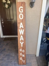 Rustic Go Away Man Cave/She Shed/ Kids Room Treehouse Wooden Sign Decor