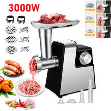 Electric Meat Grinder Heavy Duty Commercial Sausage Maker Mincer Stuffer Kitchen
