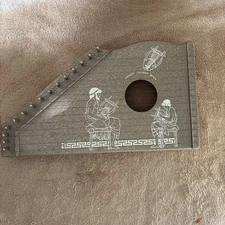 JR ZITHER HARBERT ITALIANA MILANO VINTAGE FOLK STRING LAP HARP, 1 Missing String