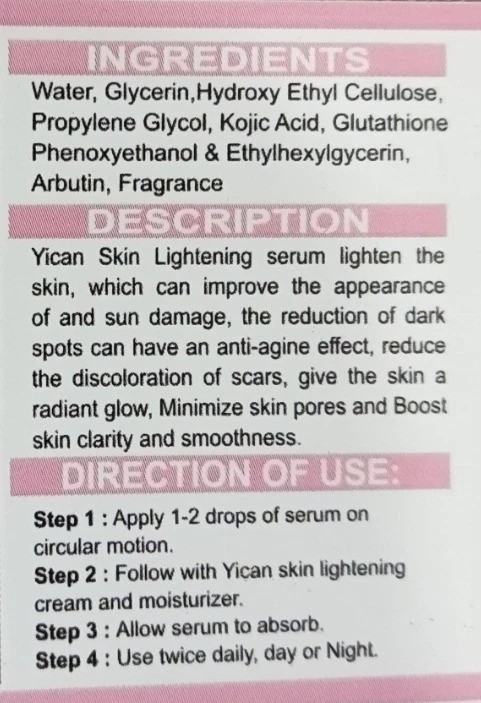 Skin Whitening Serum - Lighten Body Blemishes, Brighten Skin Tone, Protect Skin