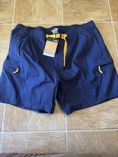North Face Class V Shorts Mens L Blue Belted Lightweight Cargo Hiking Outdoor