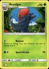 Accelgor Uncommon SM Crimson Invasion 9/111 Grass Pokemon Card
