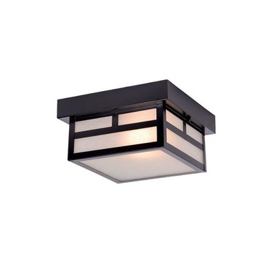 Acclaim Lighting 4708 Artisan 1 Light Outdoor Flush Mount Ceiling - Black