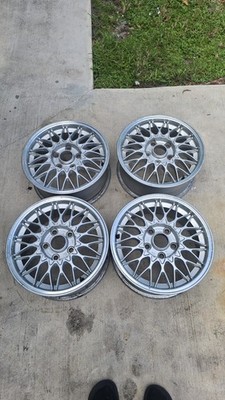 BBS Nissan OEM 15x6.5J ET45 Mesh Alloy Wheels 5x114.3 Made in Germany Set of 4