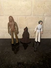 Vintage  Star Wars Action Figures First 12 Princess Leia, Chewbacca, Jawa