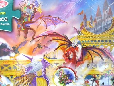 Melissa & Doug Jigsaw Puzzle 500 Piece Dragon Storm Fantasy 19" x 27" - Image 1 of 4