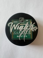Hampus Lindholm Boston Bruins 2023 Winter Classic Signed NHL Puck. No Paper COA