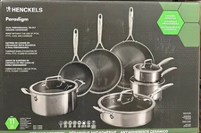 Henckels Paradigm Ceramic 11–piece Heavy Duty Tri-Ply Construction Cookware Set