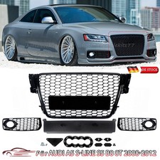 Sport Kühlergrill Wabengrill Nebelscheinwerfer Gitter für Audi A5 8T RS5 2008-12