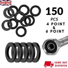 20Pcs Shower Hose Rubber Washers for Shower Head Pipe 1/2" Bathroom Washer Seal