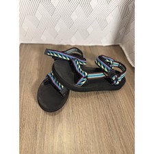 Teva Original Universal Sandals Women's Black Multi Color Straps Sport Size 7