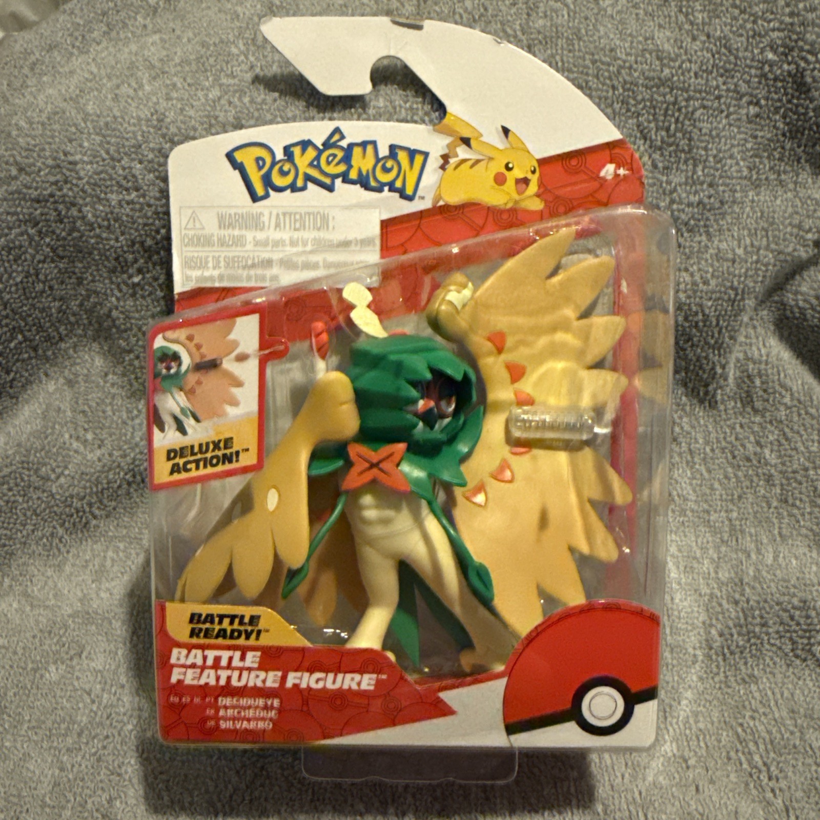 NIB Pokemon Battle Decidueye with Arrow Launcher Action Figure Toy 4 1/2"