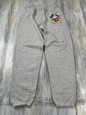Vintage Disney Pants Mens Small Gray Sweats Joggers Mickey Mouse 90s