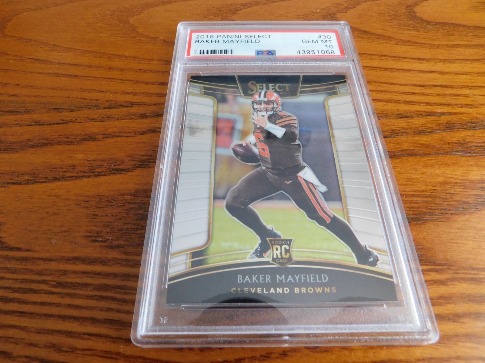 2018 Panini Select Concourse #30 BAKER MAYFIELD RC PSA 10 GEM MT Tampa Bay Bucs