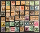 UNITED STATES BUREAU U.S. PRECANCELLED SHEET PRINT ENDS STAMP COLLECTION (180)