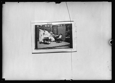 1910s Outdoor Dental Surgery Patio Scene Patients Dentist Clinic Print