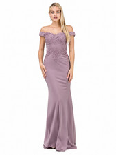 Elegant Lace Applique Off Shoulder Sweetheart Prom Evening Gown Formal Dress NWT