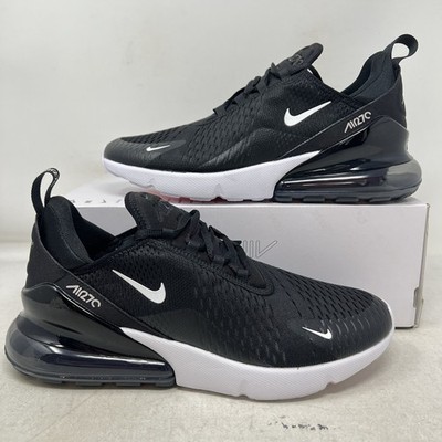 Nike Air Max 270 Black White Mens 12 Running Workout Shoes No Lid AH8050-002