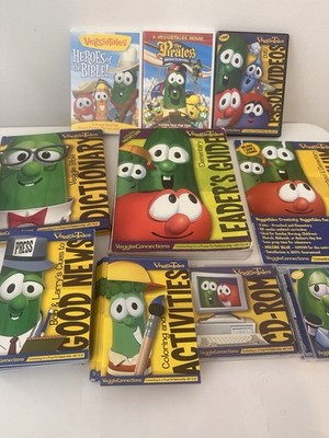 Veggie Tales Veggie Connection RARE VBS Kit Dvd, Cd Rom, Booklets 1st curriculum