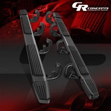 PAIR 6" FLAT SIDE RUNNING BOARD FOR 2019-2024 SILVERADO/SIERRA 1500 CREW CAB