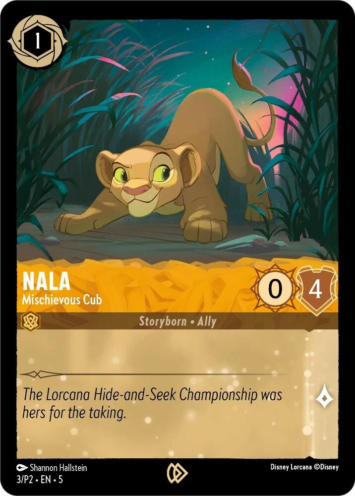 Nala - Mischievous Cub 3 Disney Lorcana Promo Cards for sale | eBay