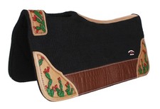 Horse 32" x 30" Western Contoured Wool Felt Therapeutic Saddle Pad 39218