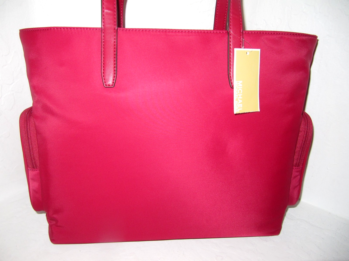 Michael Kors Khai Large Nylon Multifunction Zip Pocket Tote Bag