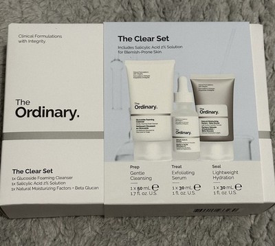 The Ordinary The Clear Set Gentle Cleans.50ml+Exfoliat.Serum 30ml+Hydration 30ml