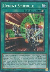 Urgent Schedule (Collector's Rare) RA05-EN064 Rarity Collection 5 1st Edition