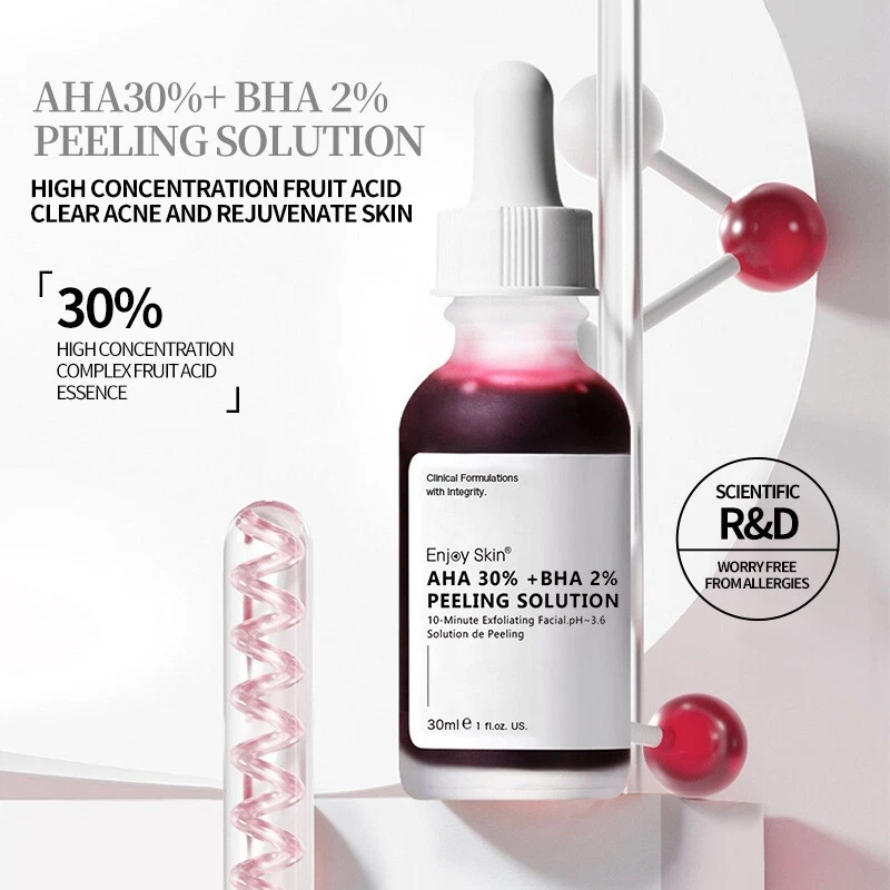 30% Fruit Acid Serum Brightening Exfoliating Repairing Salicylic Acid Acne Serum - Image 2 of 4