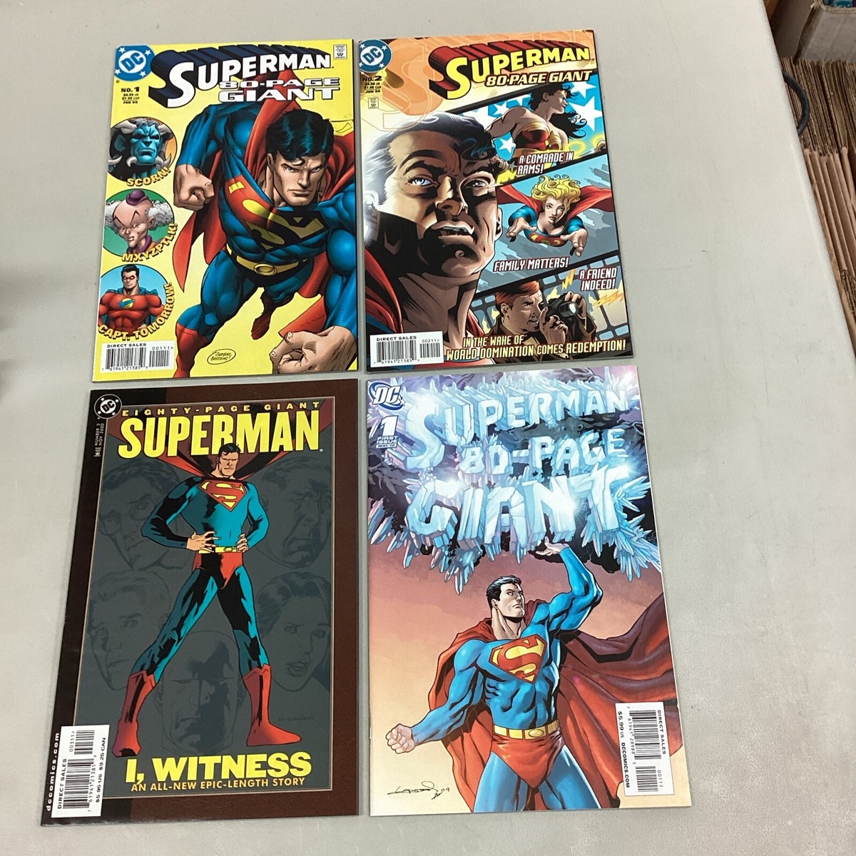 Superman 80 Page Giant 1-3 #1, 2, 3 Plus 2010 Set - DC Comics 1999