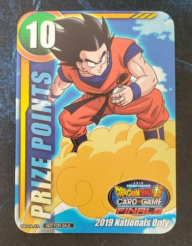 Dragon Ball Super Card Game Lot Of 3 Prize Points 30 Points 19 Nationals Ebay