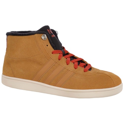 adidas NEO Mens Court Mid Suede High Tops Shoes Trainers - Wheat