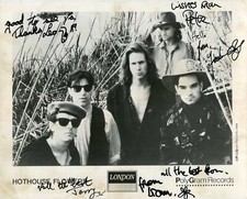 Hothouse Flowers IRISH ROCK GROUP autographs, signed photo Hothouse Flowers IRISH ROCK GROUP autographs, signed photo