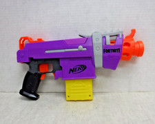 Purple NERF Fortnite SMG-E Blaster Dart Gun RSG-4