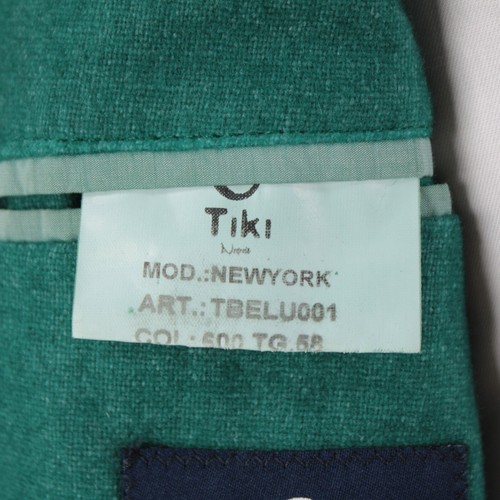Tiki NWT Wool Blend Sport Coat Size 58 (48 US) New York In Emerald Green - Picture 8 of 12