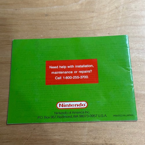 Gameboy Instruction Manual - USA - Nintendo World Cup - Picture 2 of 2