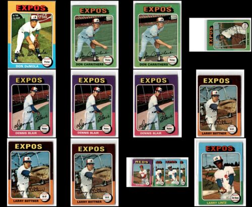 1975 Montreal Expos (37) Card Lot - RARE TREASURE