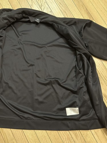 Vintage Nike Air Jordan Jumpman BRED Print Full Zip Jacket Black Red Size Medium - Picture 7 of 12