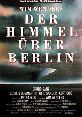 Wim Wenders DER HIMMEL ÜBER BERLIN rares EA-Plakat von 1987