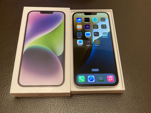 Apple iPhone 14 Plus - 128GB - violett (Ohne Simlock) (Dual-SIM) - sehr schön