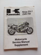 Kawasaki ZXR 750 R - Ninja ZX-7 R 1990 AGGIORNAMENTO manuale officina INGLESE