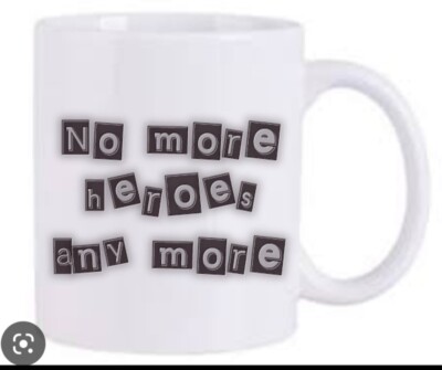 No More Heroes The Stranglers inspirierter Becher spülmaschinenfest neu & verpackt 