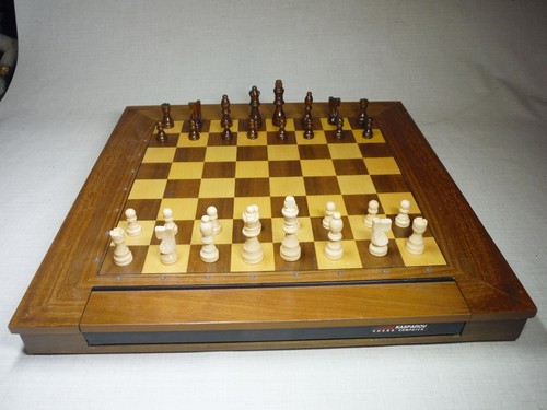 CHESS WOOD PIECES SET COMPATIBLE SCISYS SAITEK KASPAROV LEONARDO GALILEO COMPUTE - Picture 2 of 7